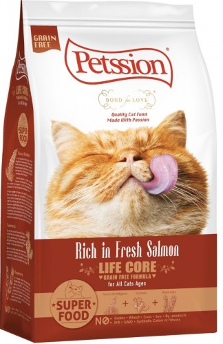 Petssion 比心全貓糧 - 無穀物 - 三文魚配方 12lb