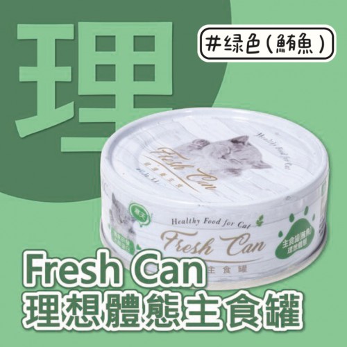 Fresh Can || 成貓 || 肉泥狀【鮪魚】-綠