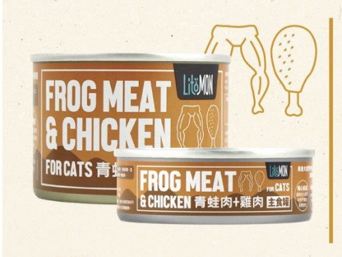 怪獸部落｜貓用野味無膠主食罐 82g-青蛙肉+雞肉