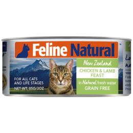 K9 Feline Natural 主食貓罐 - 雞肉及羊肉盛宴 80g