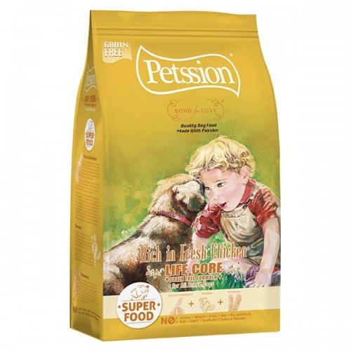 Petssion 比心全犬糧 - 無穀物 - 雞肉鴨肉配方 12lb