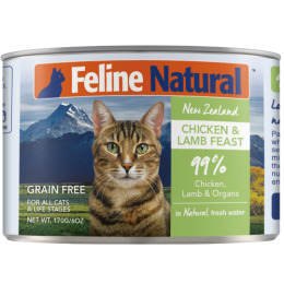 K9 Feline Natural 主食貓罐 - 雞肉及羊肉盛宴 170g